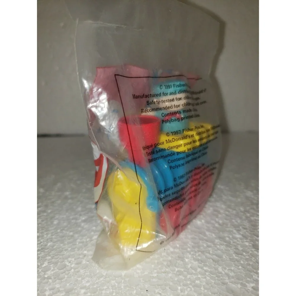 1997 Fisher Price McDonalds Happy Meal Under 3 Toy - Blue Choo Choo Train